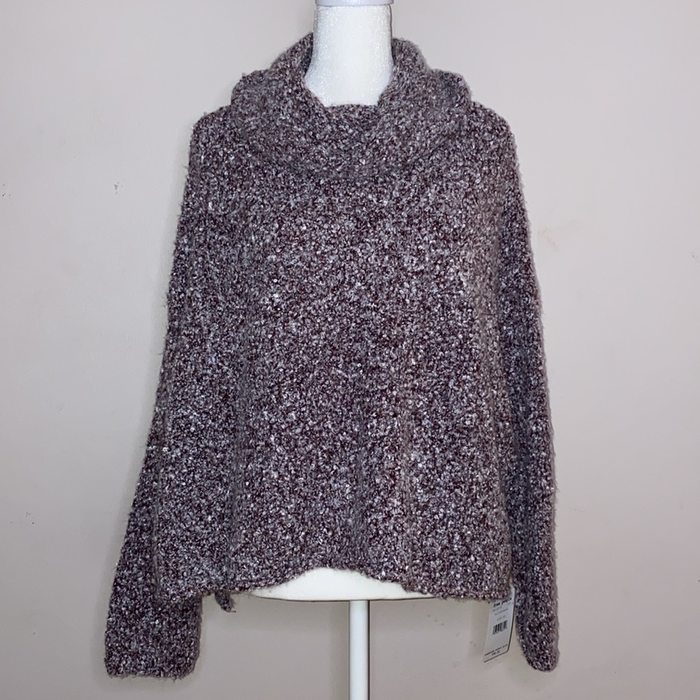 Free People BFF Sweater with Cowl Neck - Bittersweet